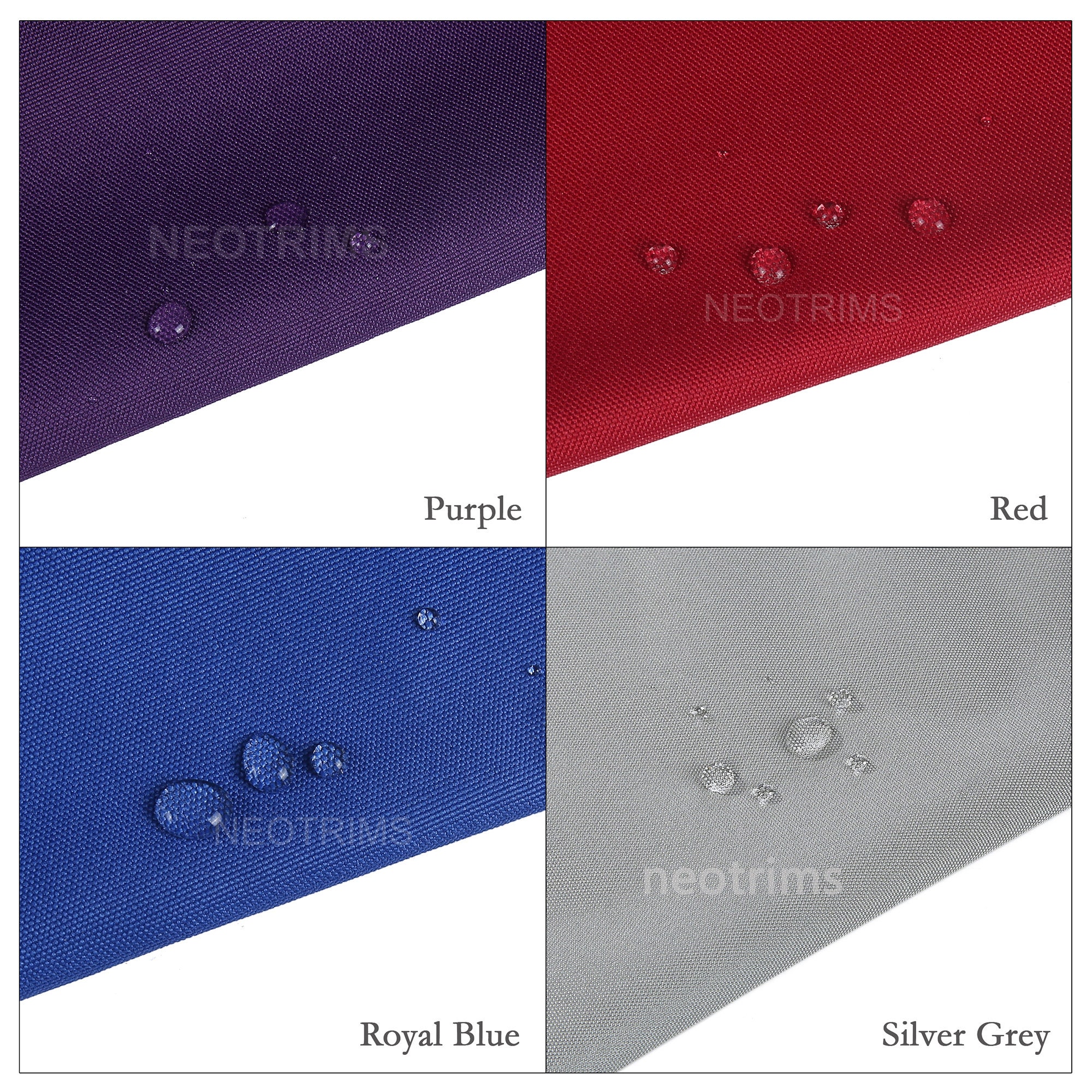 Water Proof Canvas Fabricwater Repellentwaterdrops Slides 