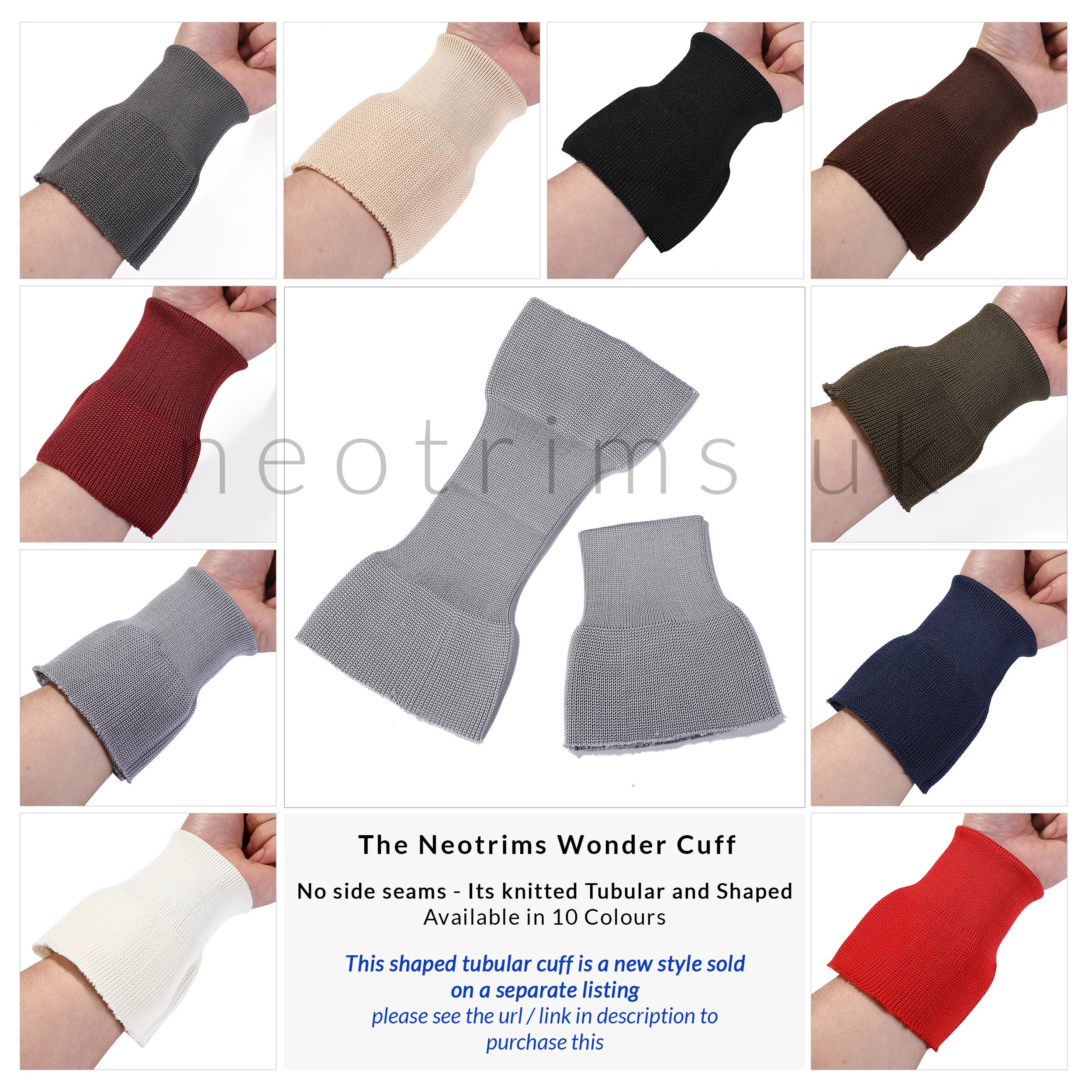 Rib Knit Cuff Ribbing Fabric Trim Tubular Cuffing Pair & Matching Waistband  Welt,revamp Trimming Set for Whole Garment,cuffs Hem Neck Band 