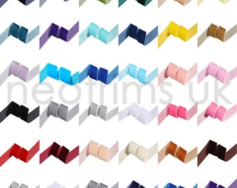 Cinta de terciopelo (paquete de 2 metros), adorno de terciopelo de lujo para costura, manualidades, bisutería y decoración. 32 colores: 7 mm, 10 mm, 19 mm y 25 mm. Neotrims UK