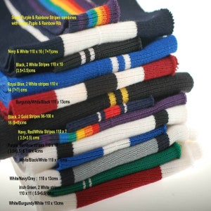 Stripes Pattern Knitted Waistband Rib Welt for Cuffs or Waistband & Neck Band Ribs for Jackets, Bombers or any Apparel Garments for Trimming