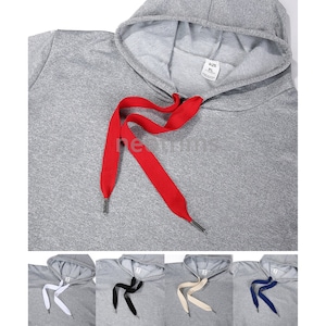 Grey Hoodie Strings