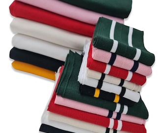 Sweatshirt Fabric,Brushed Back Fleece Hoddie Jersey + Matching Knit Rib Waistband Cuffs & Neck bands Striped Ribbing, UPCYCLED Yarns