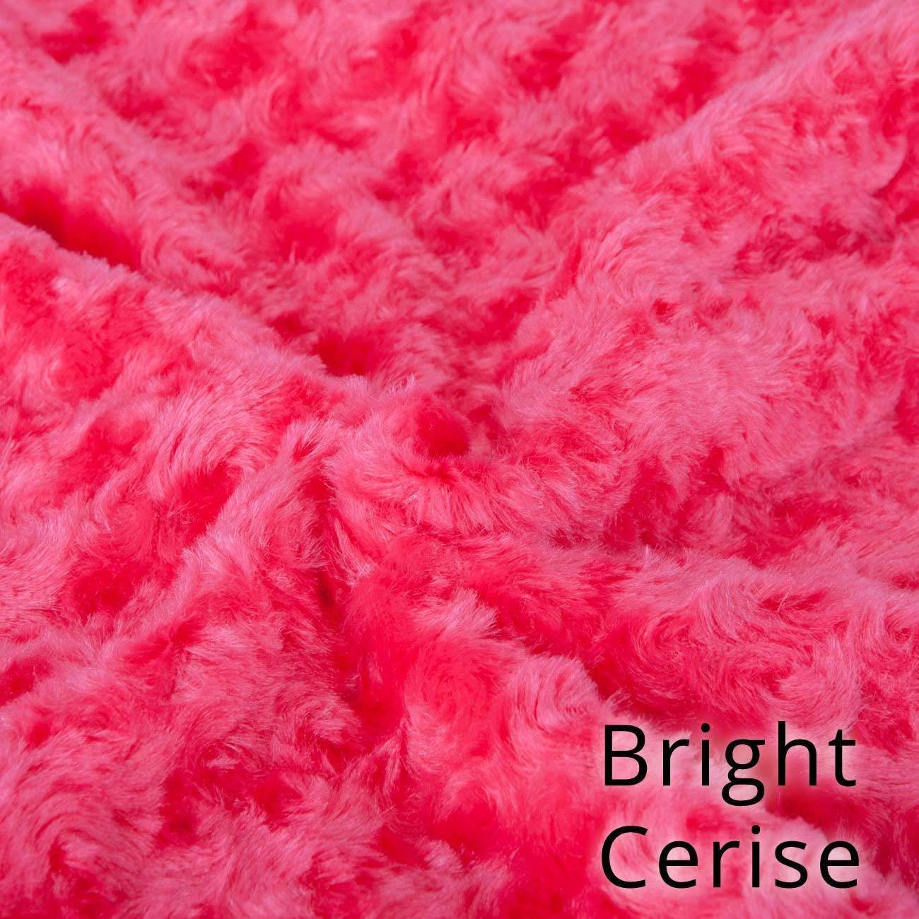 Neotrims Tessuto In Morbido Pile Peluche Fluffy Rosa Fiore Texture Fotografia