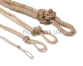 10M Cuerda de Yute 12mm, 4 Capas Cuerda de Cáñamo Gruesa Cuerda