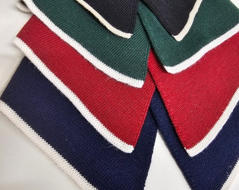 Knit Rib Collar,shaped Pointed Style and Cuffs Set for