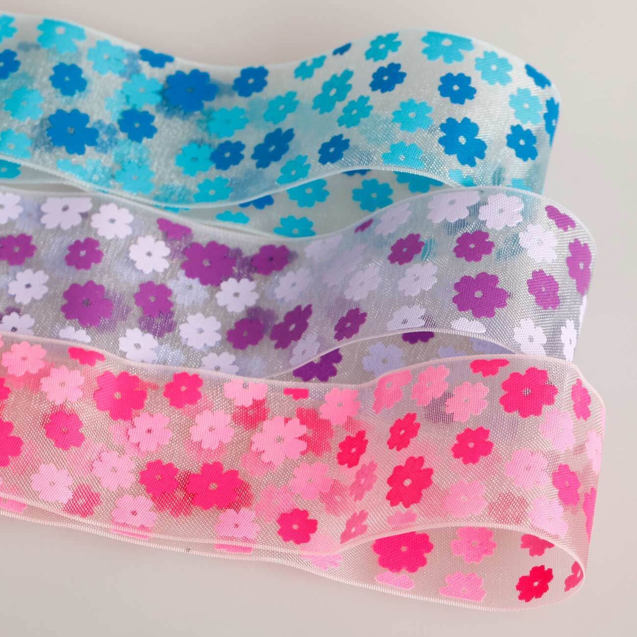 Patterned organza ribbon deals