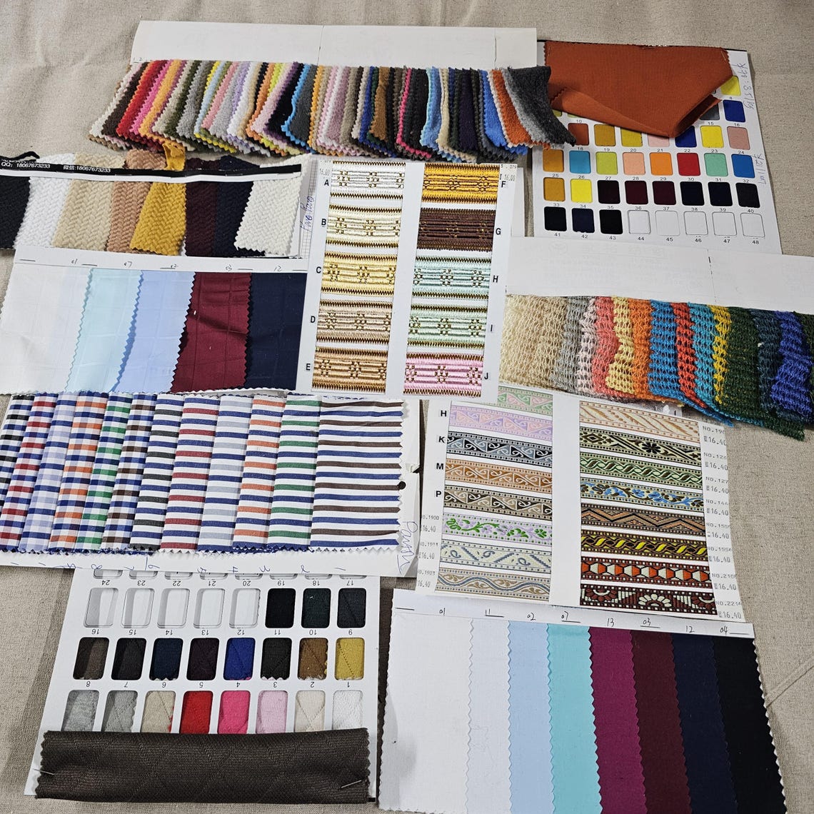 Fabric Swatches for Making Fashion Design Textile Color Prediction Book ...