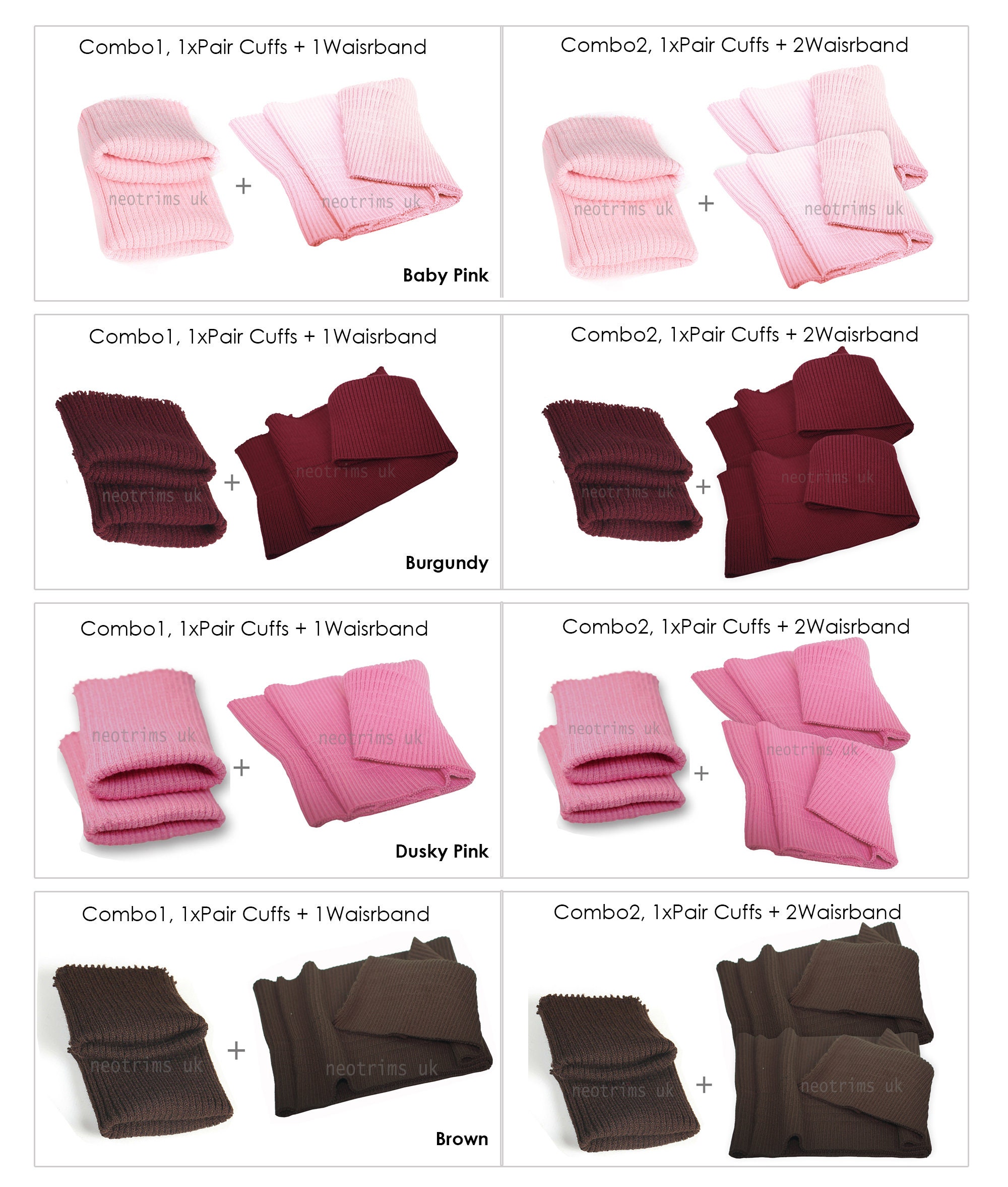 Jacket Cuff Ribbing - Set of 2 – Style Maker Fabrics