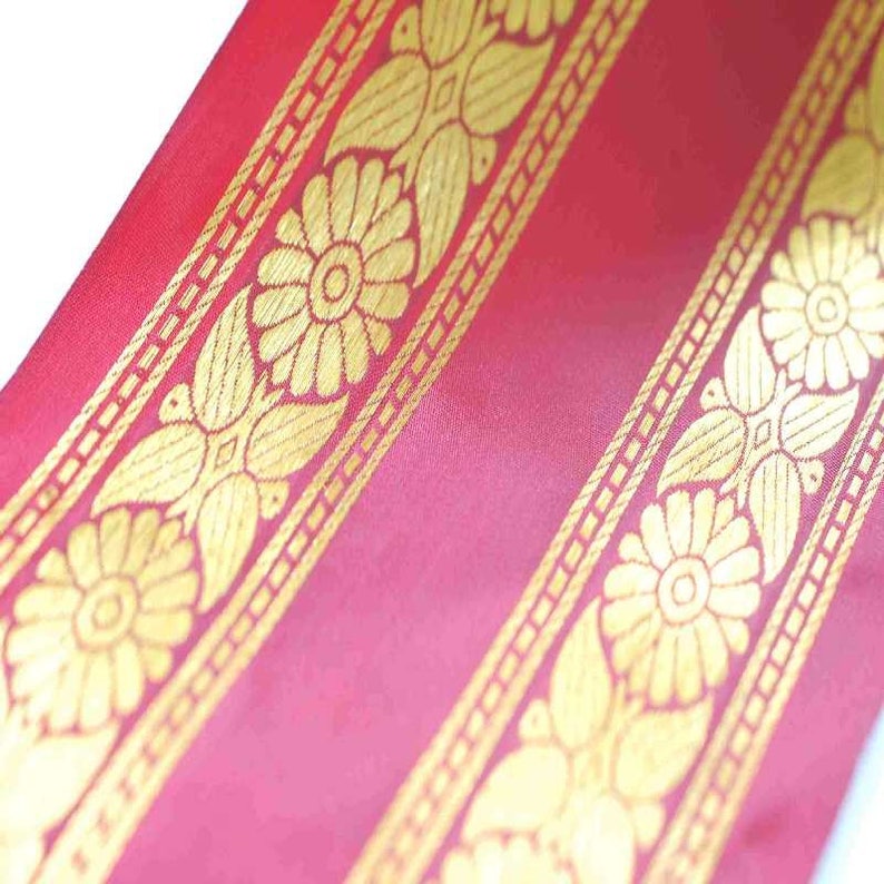 10cm Indian Silk Satin Ribbon Sari Salwar Kameez Trimming Etsy UK