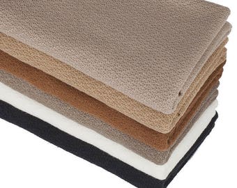 Mocha Brown, 1 Metre, Honeycomb Textured Knit Fabric, Jersey