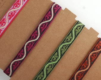 Ribbons and Trimmings, Salwar Sari Decoration, Ethnic Flower Pattern Edging, Quality Fabric & Material, Sewing and Craft, Neotrims Textiles
