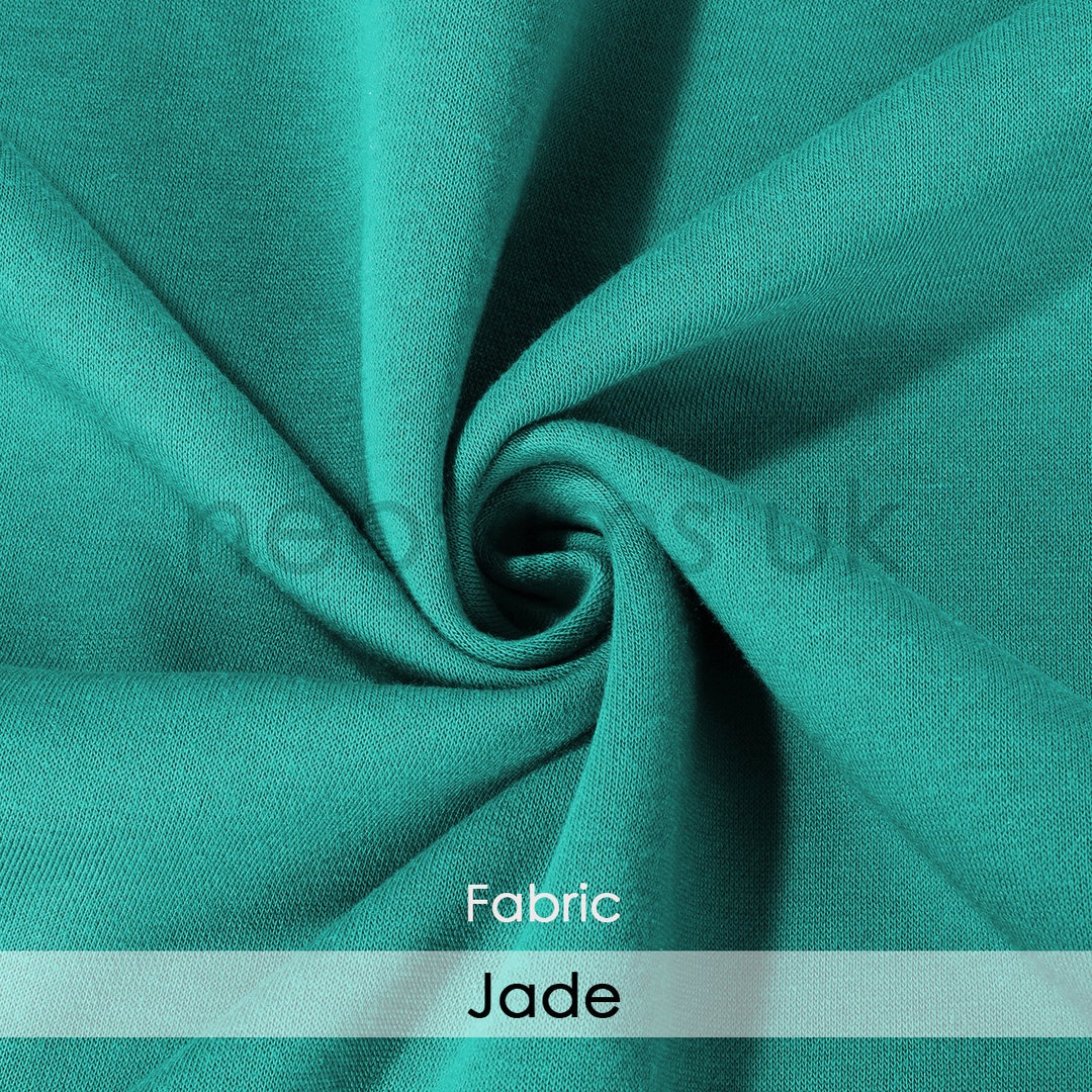 Jade Green Sweatshirt Fabric,fleece Jersey Stretch Knit Hoodies