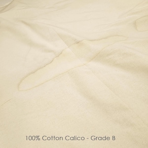 5 Meters Calico Fabric 100% NATURAL Cotton Untreated Chemical Free.60inch,Medium Weight 145gsm Choose Grade A Or Grade B- (Slightly Crease) image 8