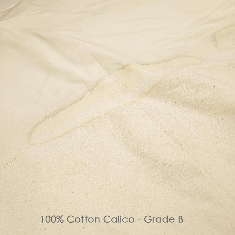 5 Meters Calico Fabric 100% NATURAL Cotton Untreated Chemical Free ...