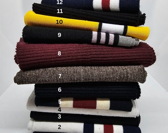 Knit Rib Cuff, Waistband,Neck Trim.Stretch Ribbing,Revamp / New Garments Cut & Sew for Cuffing Bombers Jackets.Clearance Perfect Quality