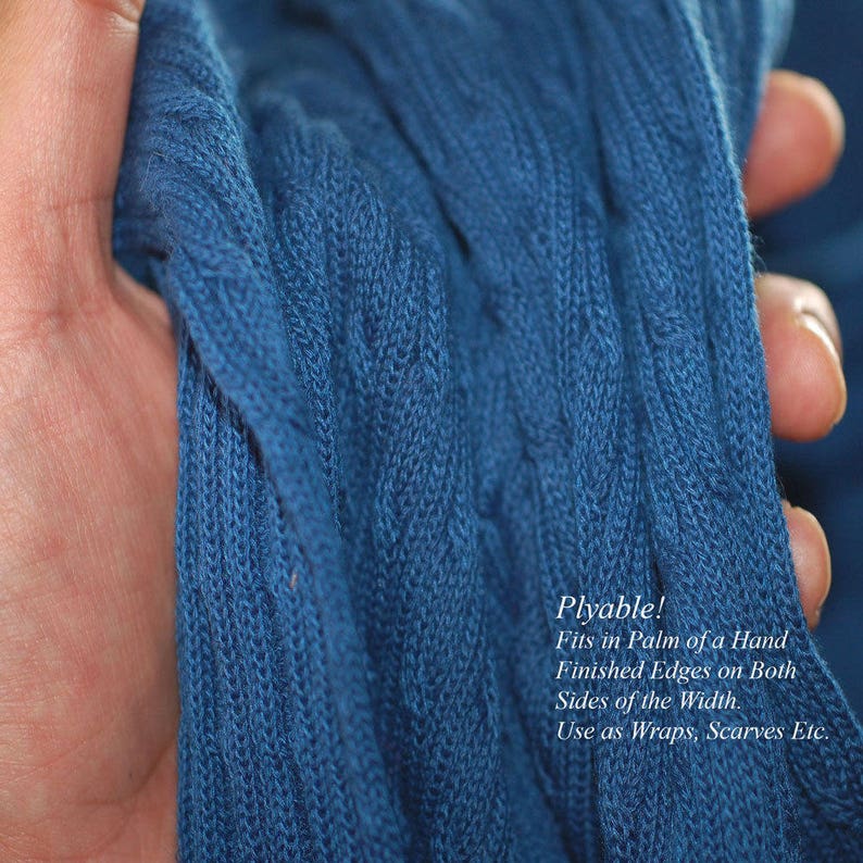 Selvage Edge Crafts /& Sewing Knitted Sweater Style Quality Fabric and Material Neotrims Textiles Brown Cable Twist Knit Fabric