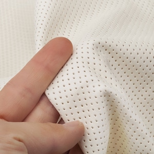 Muestra de tela Aertex de PVC de PU de piel sintética, solo 12x8 cm, resistente al agua, Material suave elástico, tela de calidad, costura y manualidades, Neotrims Cream