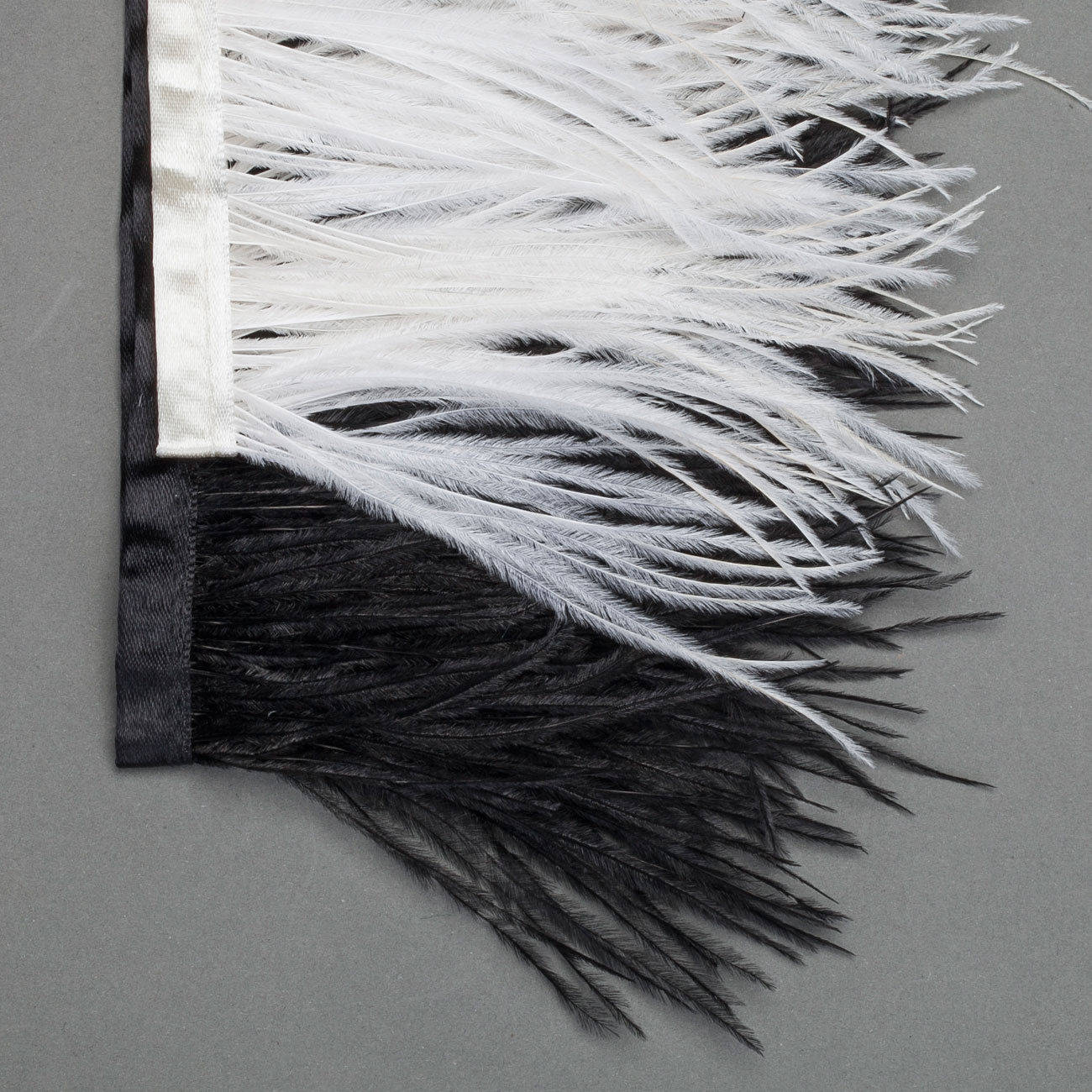 1 Yard - Ivory Ostrich Fringe Trim Wholesale Feather (Bulk)