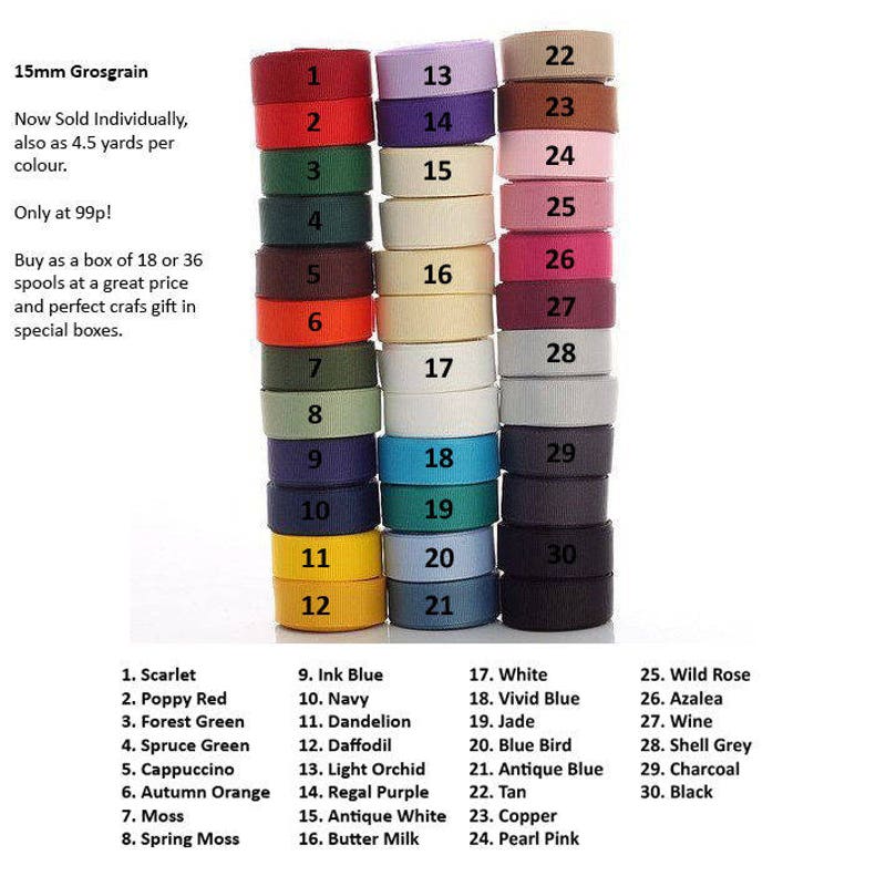 Petersham 1/8 Ribbon - Etsy UK