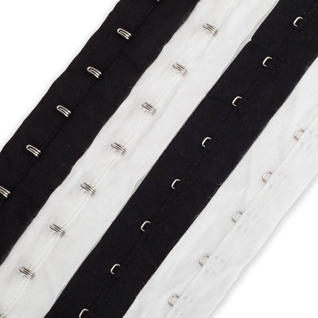 Hook and Eye Tape Trim100 Soft Cotton Fabricnonrustcorset Etsy