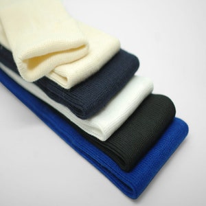 Rib Knit Trim Cuff Fabric TUBULAR Cuffing Pair,Stretch Ribbing for Jackets & Clothing at sleeve opening, concealed or visible. 1 Pair