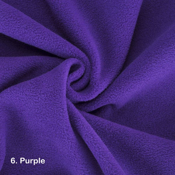 Purple Polar Fleece Fabric, Anti Pill Finish, Medium 320 Grams Weight, Quality Fabric & Material, Sewing and Crafts, Neotrims Textiles