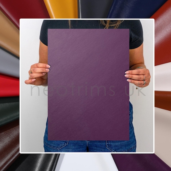 Faux Leather Fabric A3 Size Rectangular Cut Fat Square Sheets for Crafts & Upholstery.Vegan Matt Vinyl Pleather PU Material by Neotrims