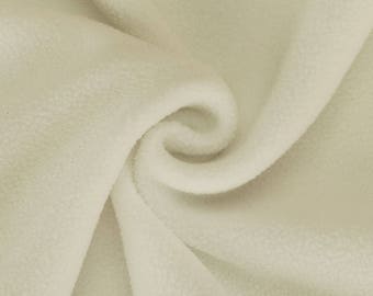 White Polar Fleece Fabric, Anti Pill Finish, Medium 320 Grams Weight, Quality Fabric & Material, Sewing and Crafts, Neotrims Textiles