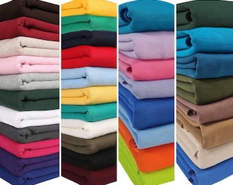 Sweatshirt Fabric Fleece Jersey,Premium Quality Hoodie Fabric 260g Medium Weight.200cm wide British Made School & Fashion.35 Colors Neotrims