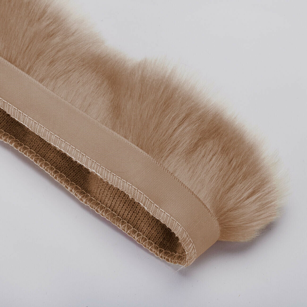 Ribbon fake fur coat(eme10374)