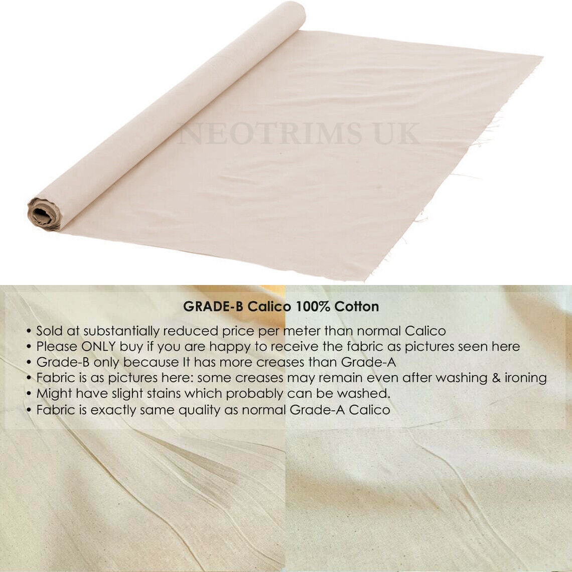 Cotton Canvas,calico & Cotton Linen Mix Fabrics for Craft,paint