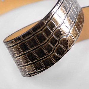 6.5cm Wide Luxurious Faux Leather PU Snake Skin Strap Trimming, Belts, Strap, Quality Fabric & Material, Sewing and Craft, Neotrims Textiles image 4