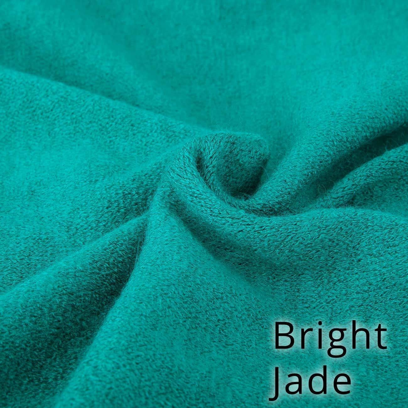 Bright Jade Soft Jersey Knit Purl Brushed Fabric Baby Etsy UK