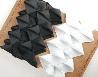 Neotrim Petersham Grosgrain Sculptured Origami Boxed Pleated Style Unique Ribbon