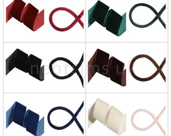 Velvet Ribbon and Matching Velour Round Cord Soft Luxury Craft Dressmaking Trim. Flat Velvet ribbon 7mm/10mm/19mm/25mm + 6mm Round Cord