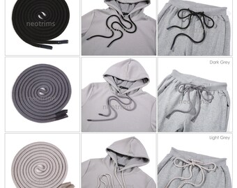 Hoodie Drawstring Cord,tipped Stoppers 100% Cotton.finest Quality