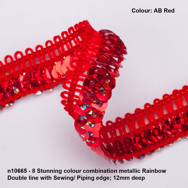 Golden Sequin Trim Ribbon Sequin String Sewing Arts