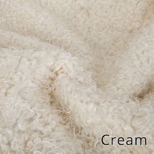 Pile Fabric Soft Sheep Wool Fleece 6 Natural Colours - Etsy UK