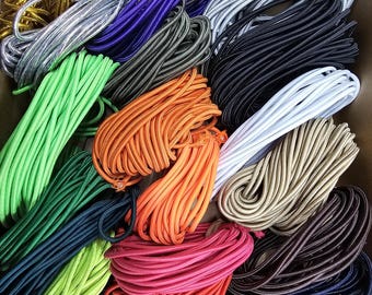 Elastic Bungee Shock Cord Stretch 3mm String,18Colors Bundle in 2,5 or 10mt Each. NO Brainer offer by Neotrims