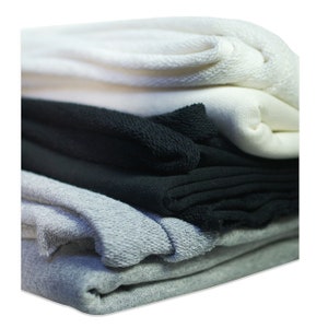 Sweatshirt Fabric LOOP BACK,British Made,Cotton Rich,French Terry Fabric & Matching Rib.Authentic Sweatshirting Cloth by Neo Knitting UK.