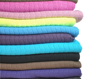 Rib Knit Jersey Fabric,Chevron Ribbed Texture Pattern,Zig Zag Racked Self Pattern Material.British Knitted Product,20 Colours by Neotrims