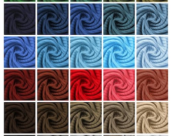 Rib Knit Jersey Fabric ,4 x 2 Ribbed Texture Material, Clearance Sale, Colour Themes.Apparel Dress Making & Crafts.Neotrims British Made.