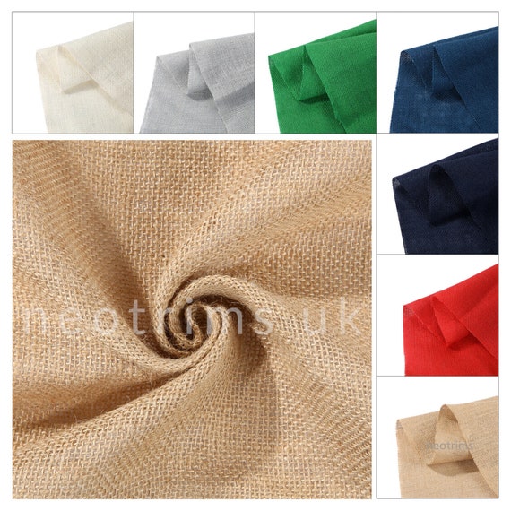 Burlap Fabric Sheet Natural Jute Woven Hessian Garden Sack Upholstery  Crafts DIY