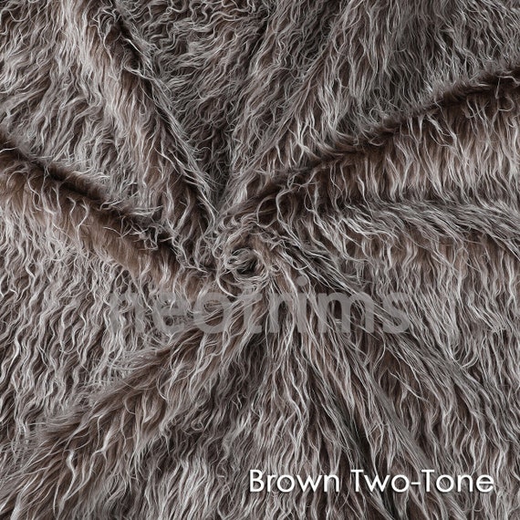 Super soft cream coloured faux fur fabric by the metre