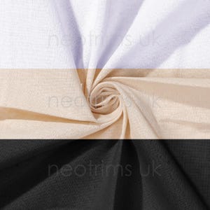 Tela Calicó 100% Algodón Sin Teñir, Color Crema Natural, También Blanco y Negro, Bordado Suave Superior, Material de Lona Ligero, 145 g/m², 60" de Ancho imagen 1