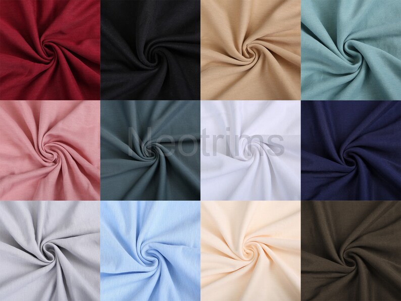 Cotton Knit Fabric Baby Soft Handle Material,Apparel DressMaking,To Clear Sale image 3