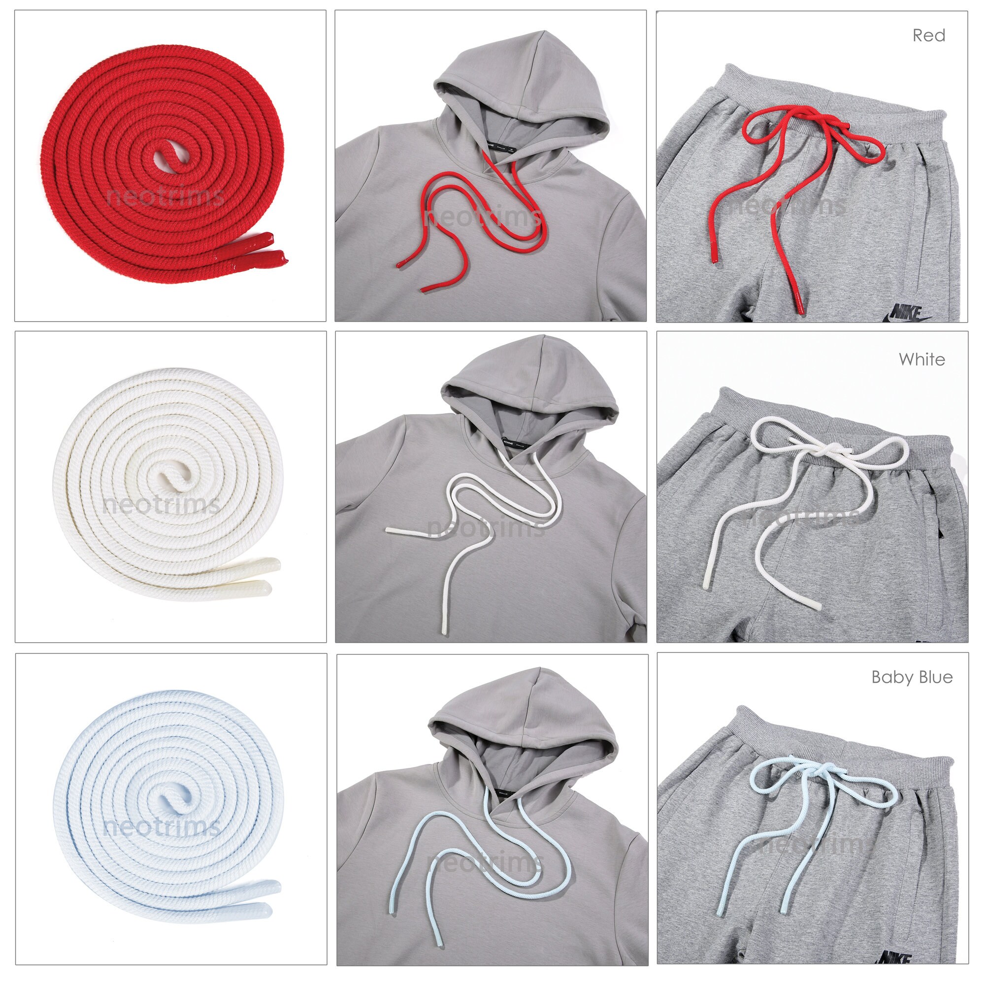 Hoodie Drawstring Cord,tipped Stoppers 100% Cotton.finest Hoodie Drawstring Cord,tipped Stoppers 100% Cotton.finest