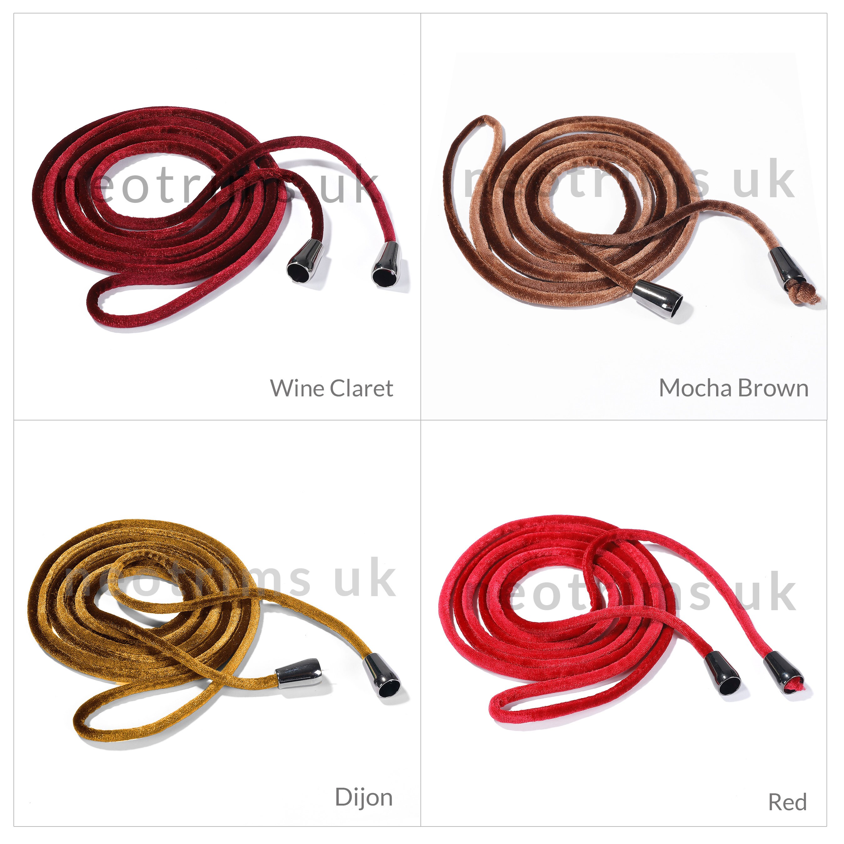 Ruban De Velours, Cordon De Serrage à Capuche Avec Extrémités Stoppées Pour Garniture De Sweat-shirt Ou De Pantalon De Jogging. 7mm X 120cms Long, 1 Piece, Antique Navy