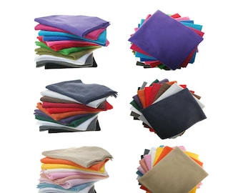 Polar Fleece Fat Squares, Anti Pill Fabric Bundles, 2 Sizes, Mixed Colour Themes