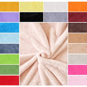 Painéis de tecido de pele sintética da Neotrims – Pré-cortados 1,6 metros x 20 cm, super macios, 10 mm de pelo, luxuosos – 21 cores para artesanato e decoração de roupas